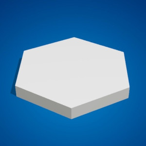 Шестикутний торт-манекен / фальш торт з пінопласту  діаметр10  см 15